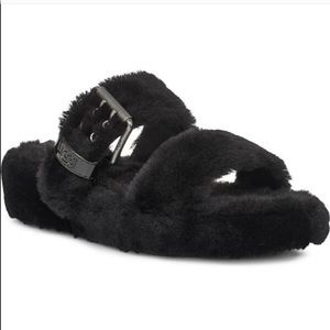 UGG Fuzz Yeah Sheepskin Slipper Slide Sandals